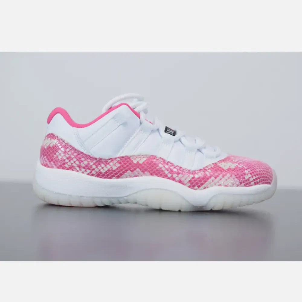 Air Jordan 11 Low WMNS “Pink Snakeskin” White/Watermelon-Black AH7860-106