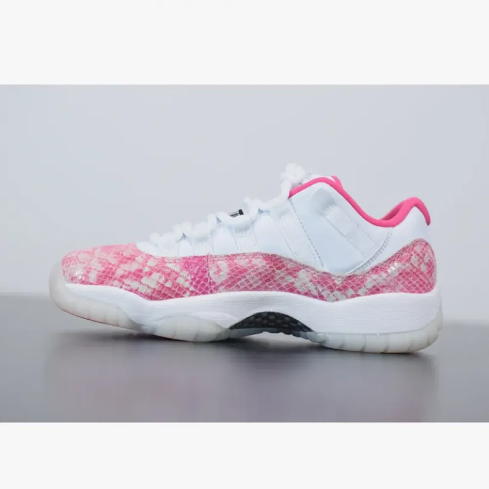Air Jordan 11 Low WMNS “Pink Snakeskin” White/Watermelon-Black AH7860-106
