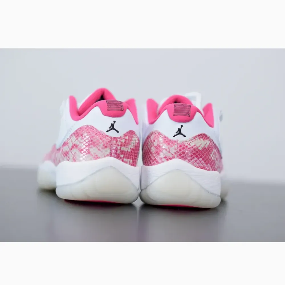 Air Jordan 11 Low WMNS “Pink Snakeskin” White/Watermelon-Black AH7860-106