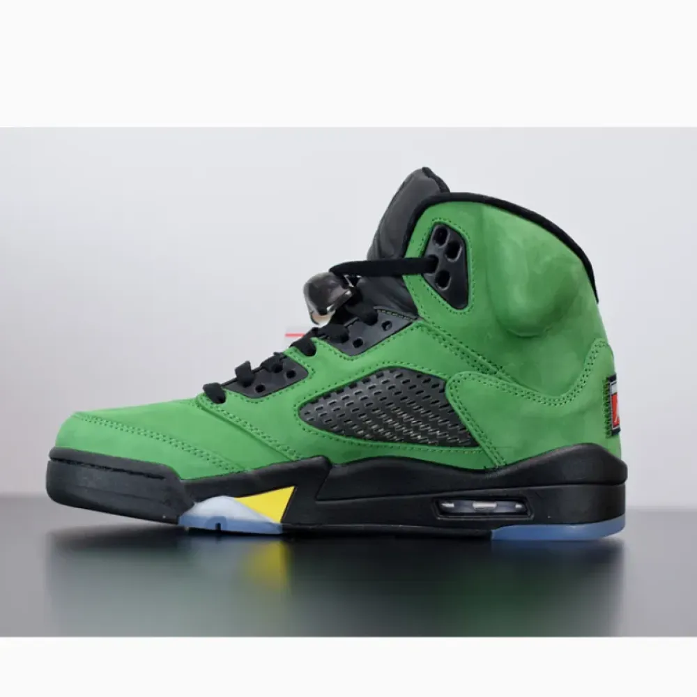 Air Jordan 5 SE “Oregon” Apple Green/Black-Yellow Strike-Black CK6631-307