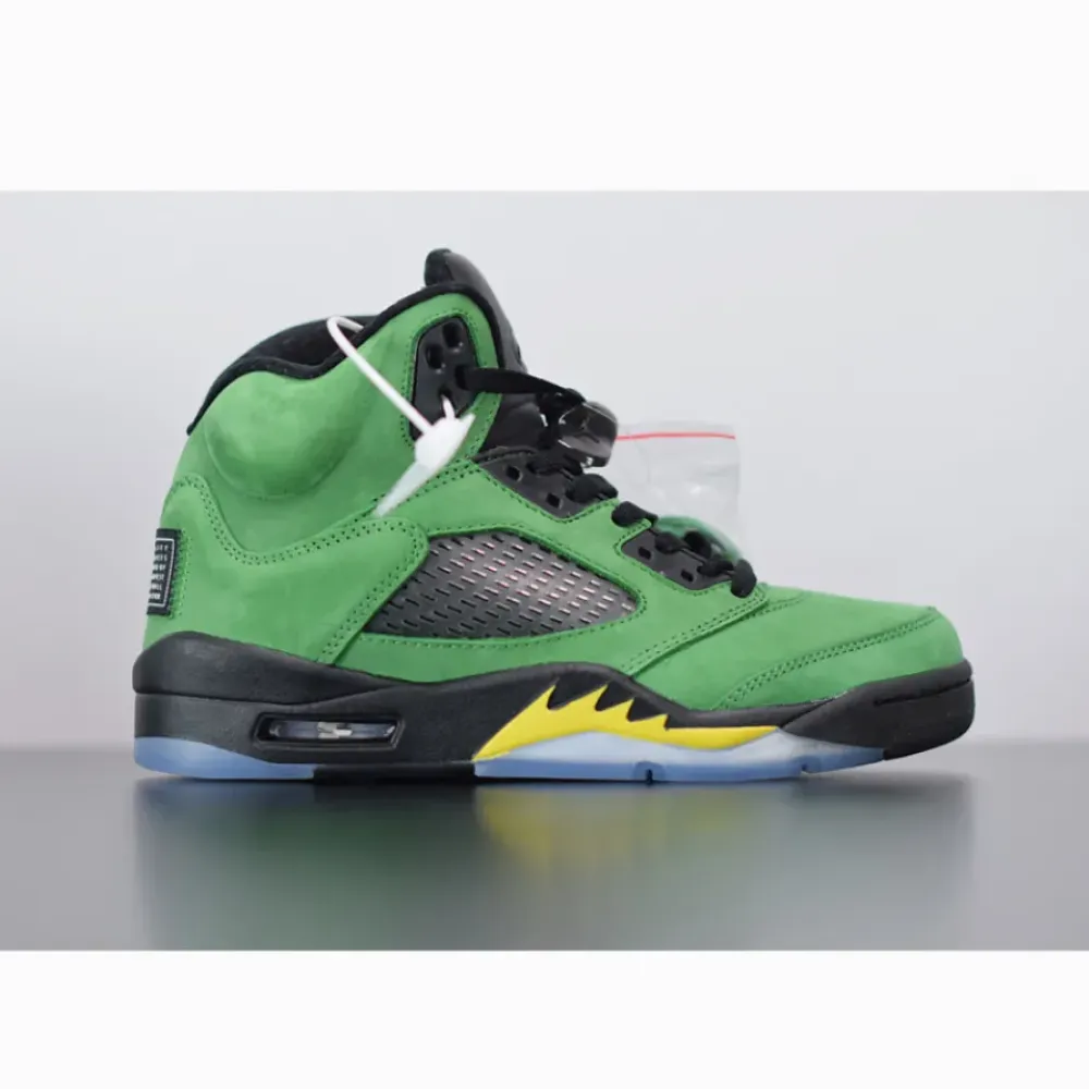 Air Jordan 5 SE “Oregon” Apple Green/Black-Yellow Strike-Black CK6631-307