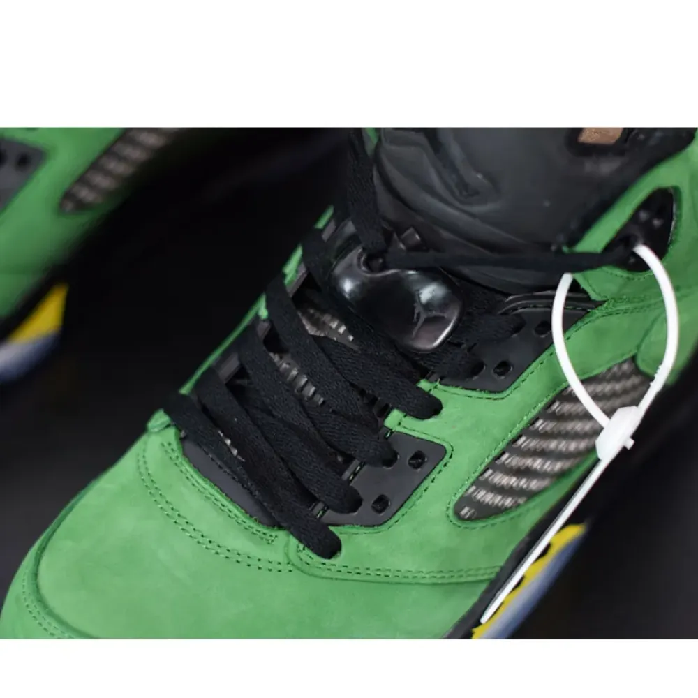 Air Jordan 5 SE “Oregon” Apple Green/Black-Yellow Strike-Black CK6631-307