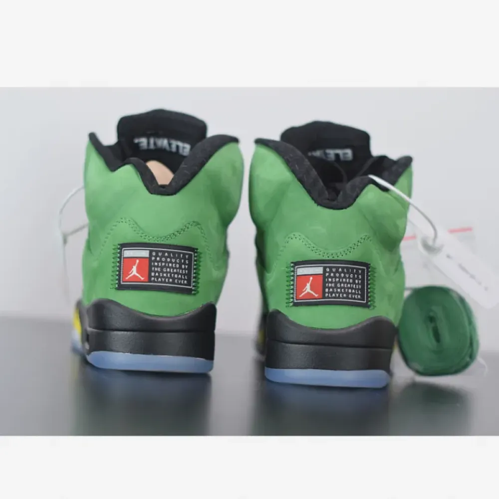 Air Jordan 5 SE “Oregon” Apple Green/Black-Yellow Strike-Black CK6631-307