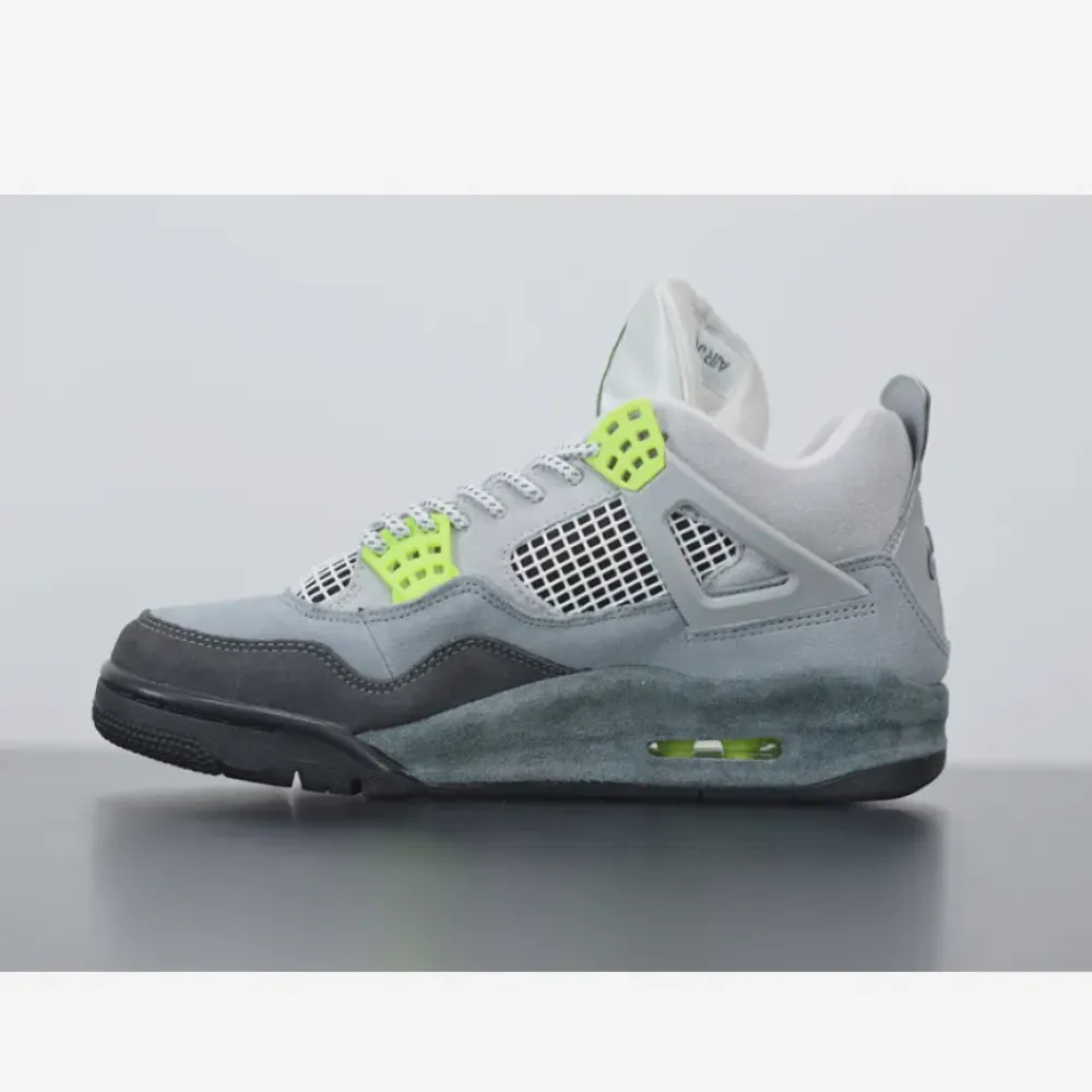 Air Jordan 4 SE “Neon Air Max 95” Cool Grey/Volt-Wolf Grey-Black CT5342-007