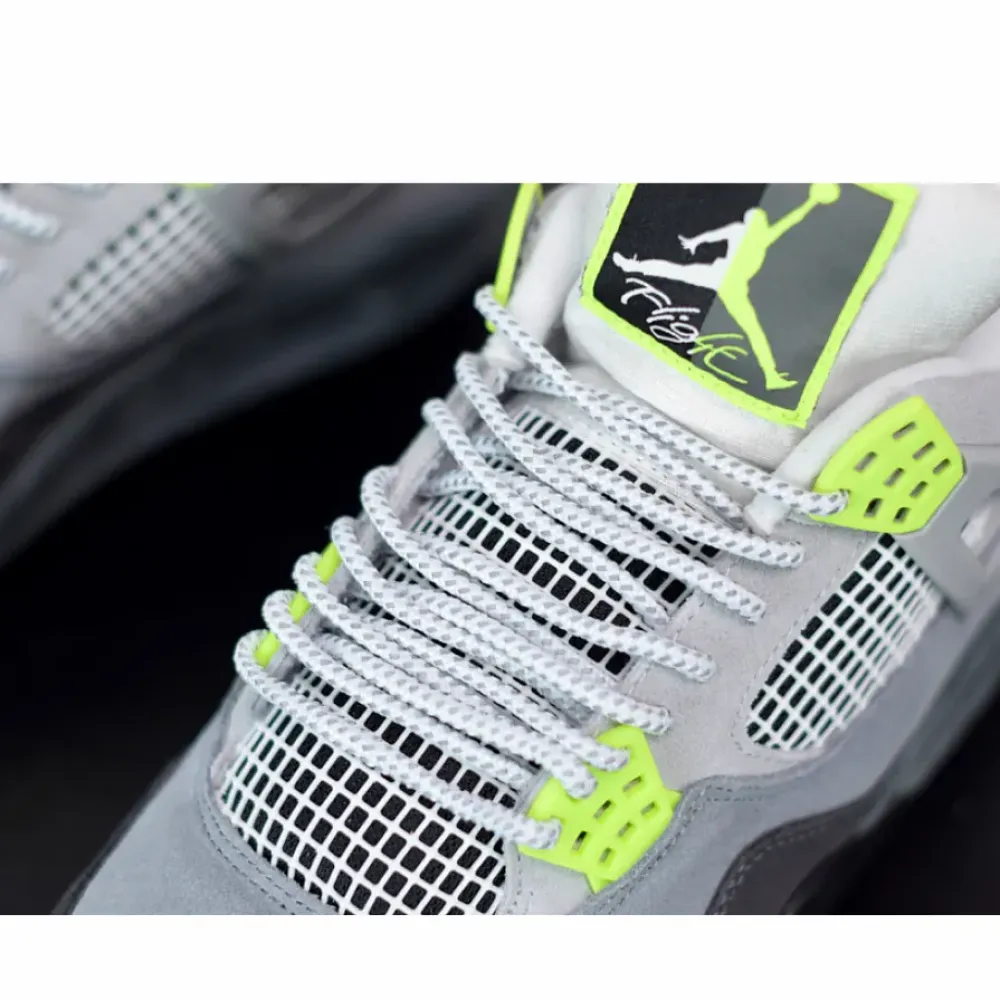 Air Jordan 4 SE “Neon Air Max 95” Cool Grey/Volt-Wolf Grey-Black CT5342-007