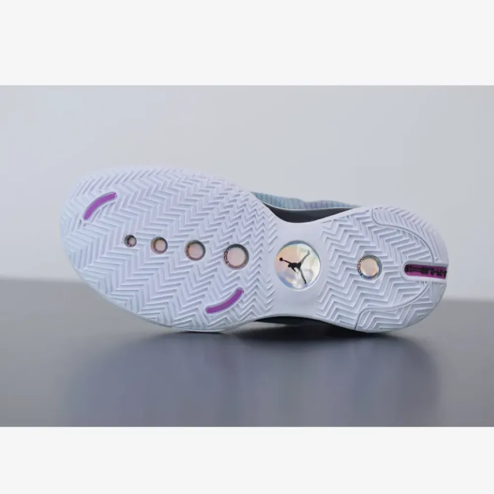 Air Jordan 34 Blue Void/Green Glow-Black-Metallic Silver AR3240-400