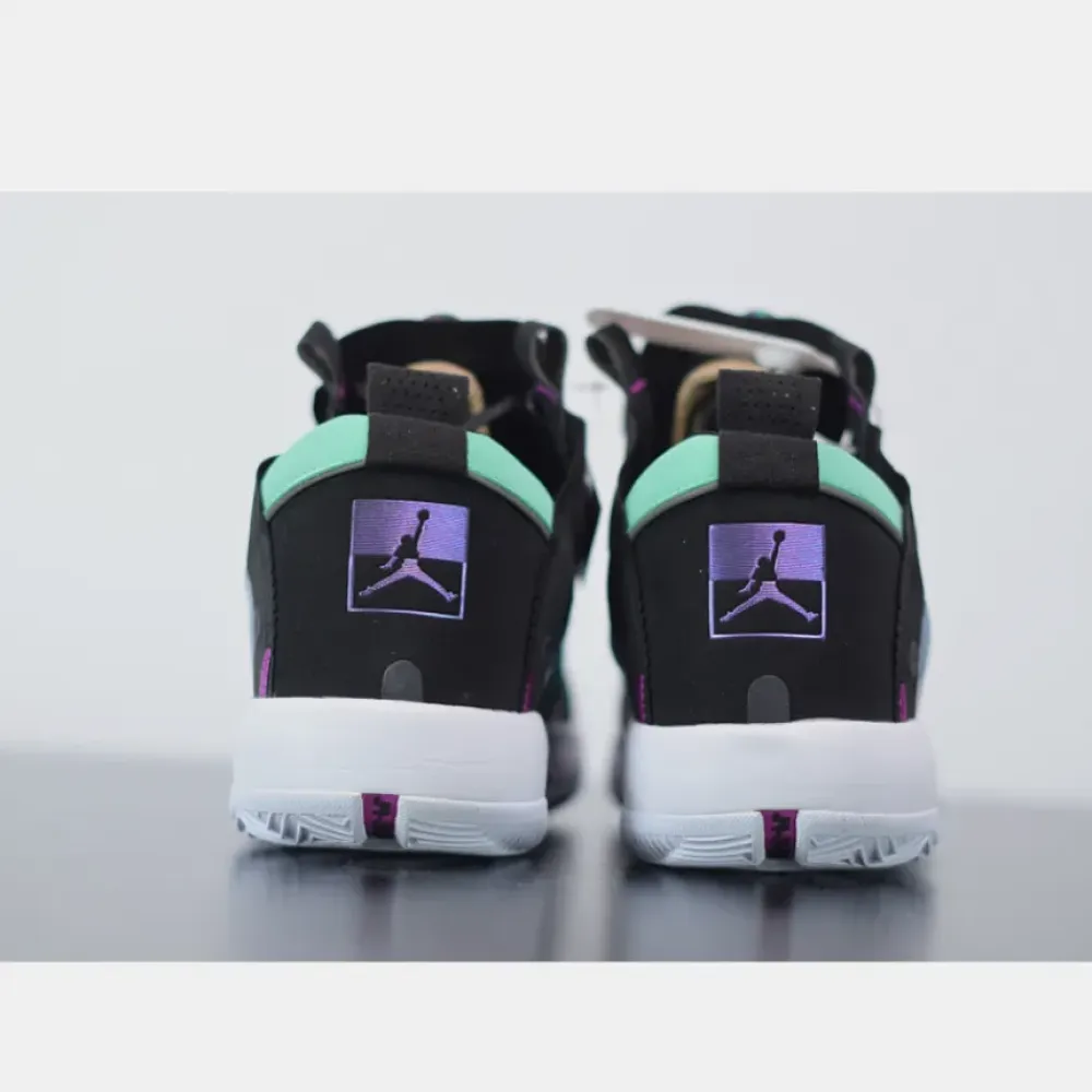 Air Jordan 34 Blue Void/Green Glow-Black-Metallic Silver AR3240-400