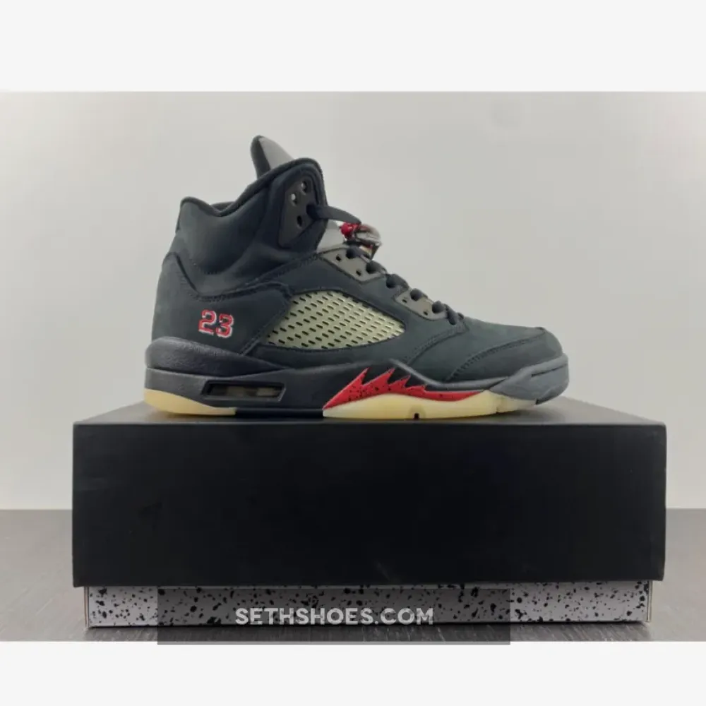 Air Jordan 5 Gore-Tex Off-Noir/Fire Red-Black-Muslin  DR0092-001