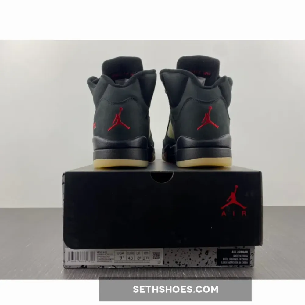 Air Jordan 5 Gore-Tex Off-Noir/Fire Red-Black-Muslin  DR0092-001