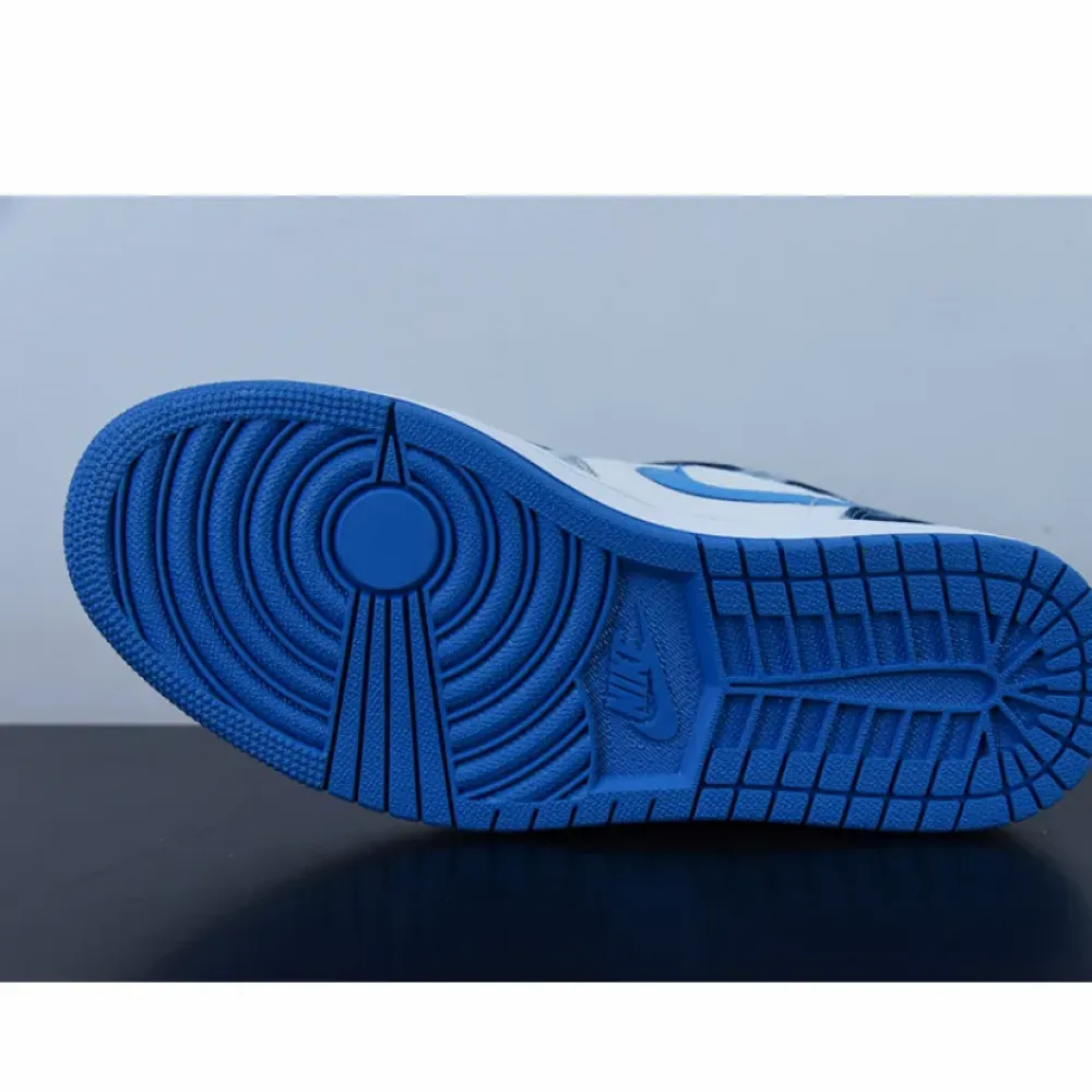 Air Jordan 1 Low “Washed Denim” White Dutch Blue  DM8947-100