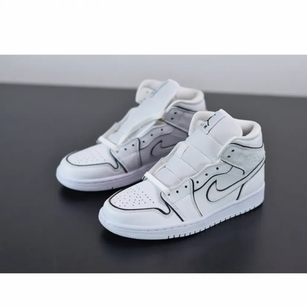 Air Jordan 1 Mid SE Iridescent White  CK6587-100