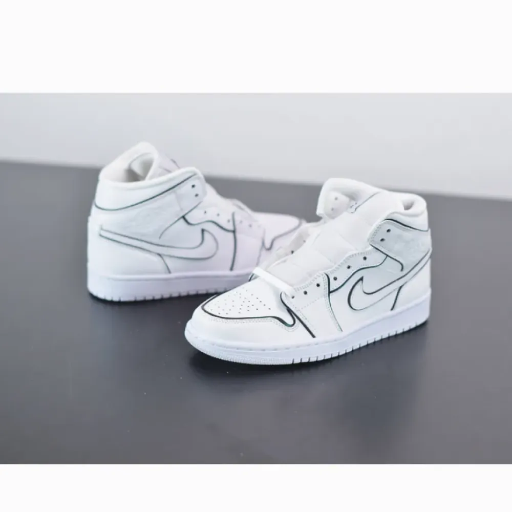 Air Jordan 1 Mid SE Iridescent White  CK6587-100