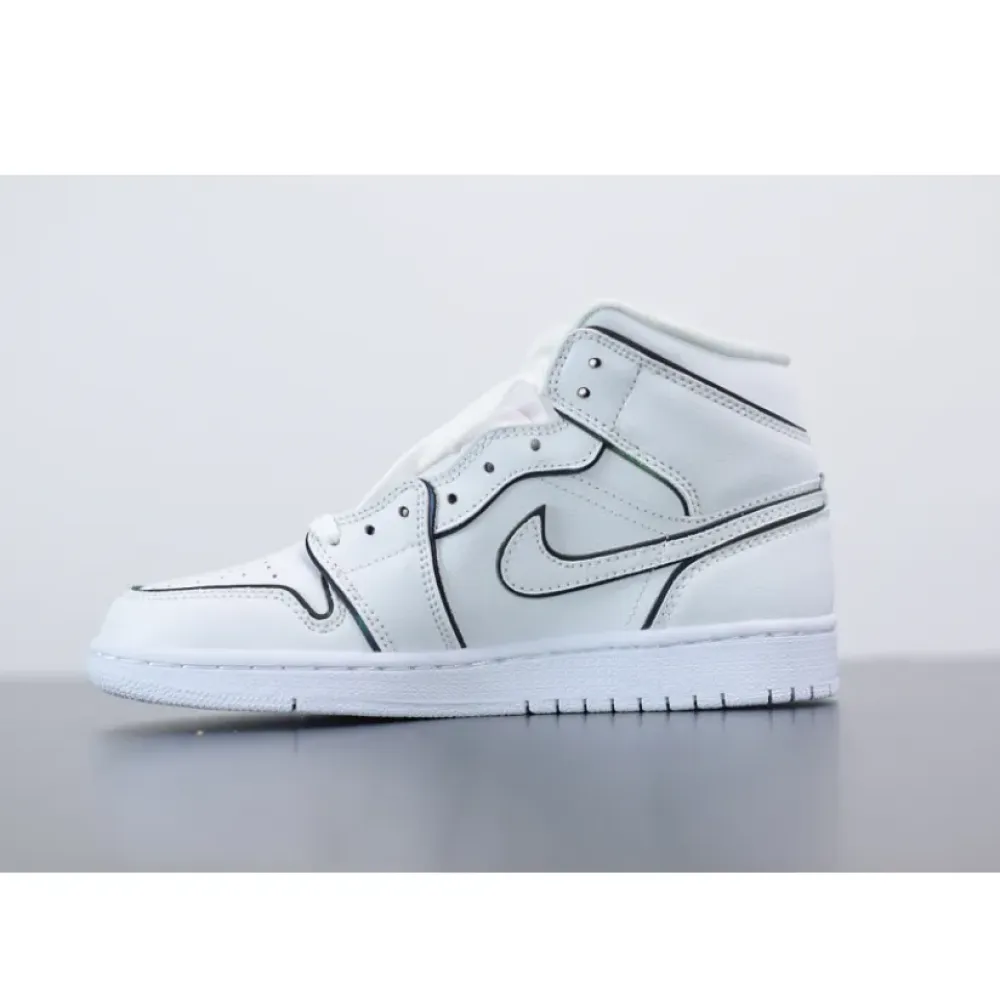 Air Jordan 1 Mid SE Iridescent White  CK6587-100