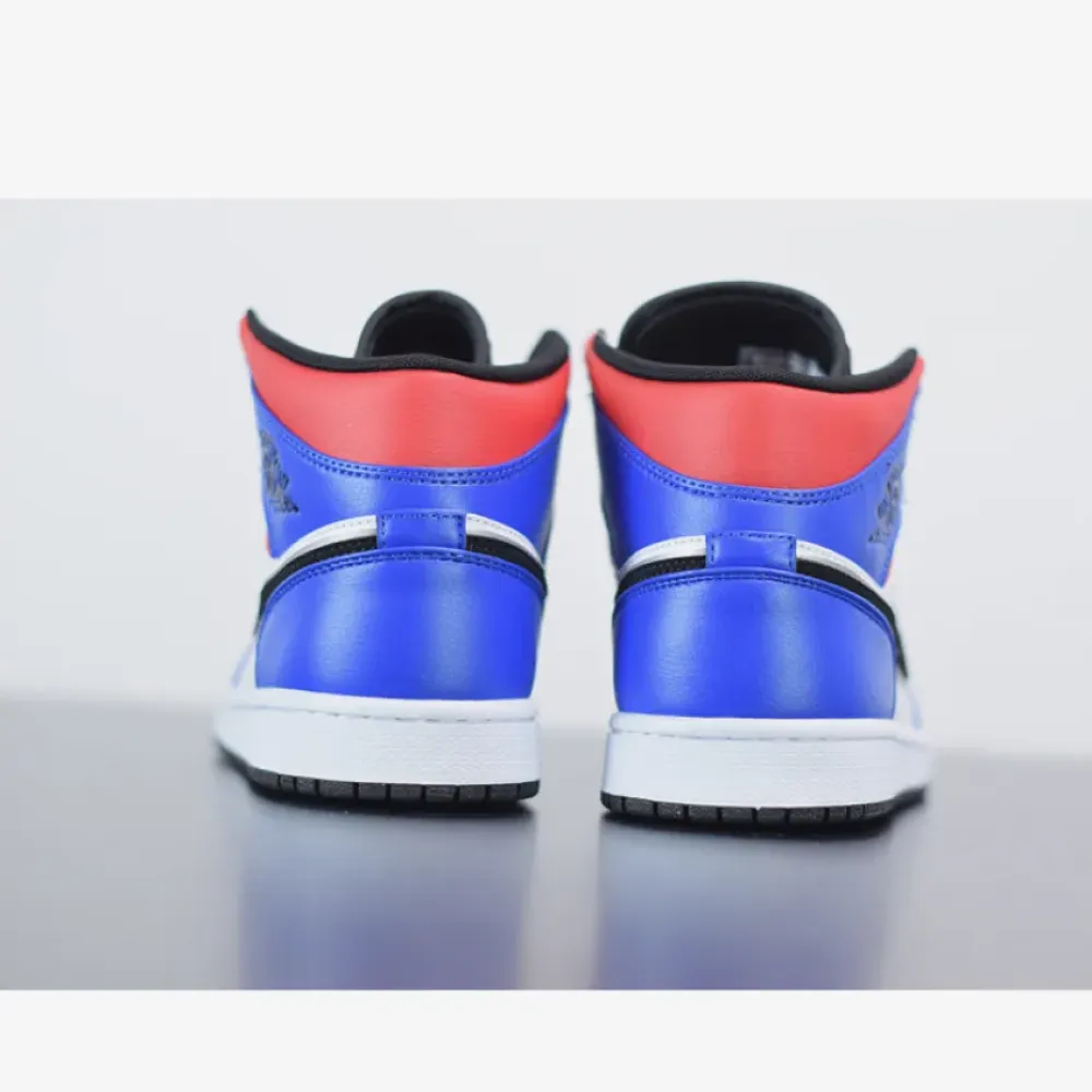 Air Jordan 1 Mid “Top 3” Blue Red Black White 554724-124