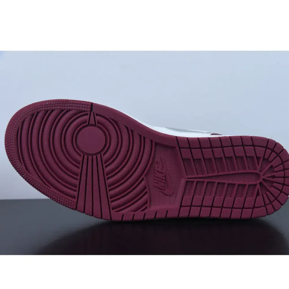 Air Jordan 1 Low White Bordeaux  553558-615