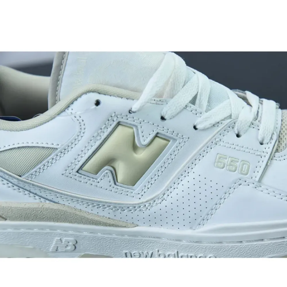 New Balance 550 White/Silver Birch BBW550WS