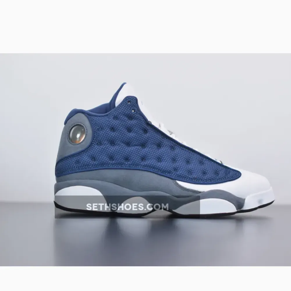 Air Jordan 13 “Flint” Navy/Flint Grey-White-University Blue 414571-404