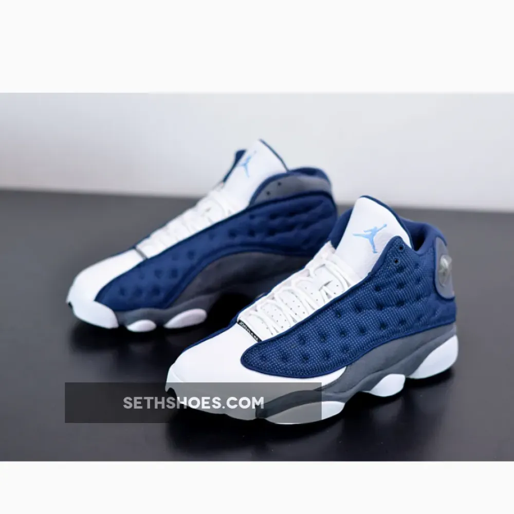Air Jordan 13 “Flint” Navy/Flint Grey-White-University Blue 414571-404