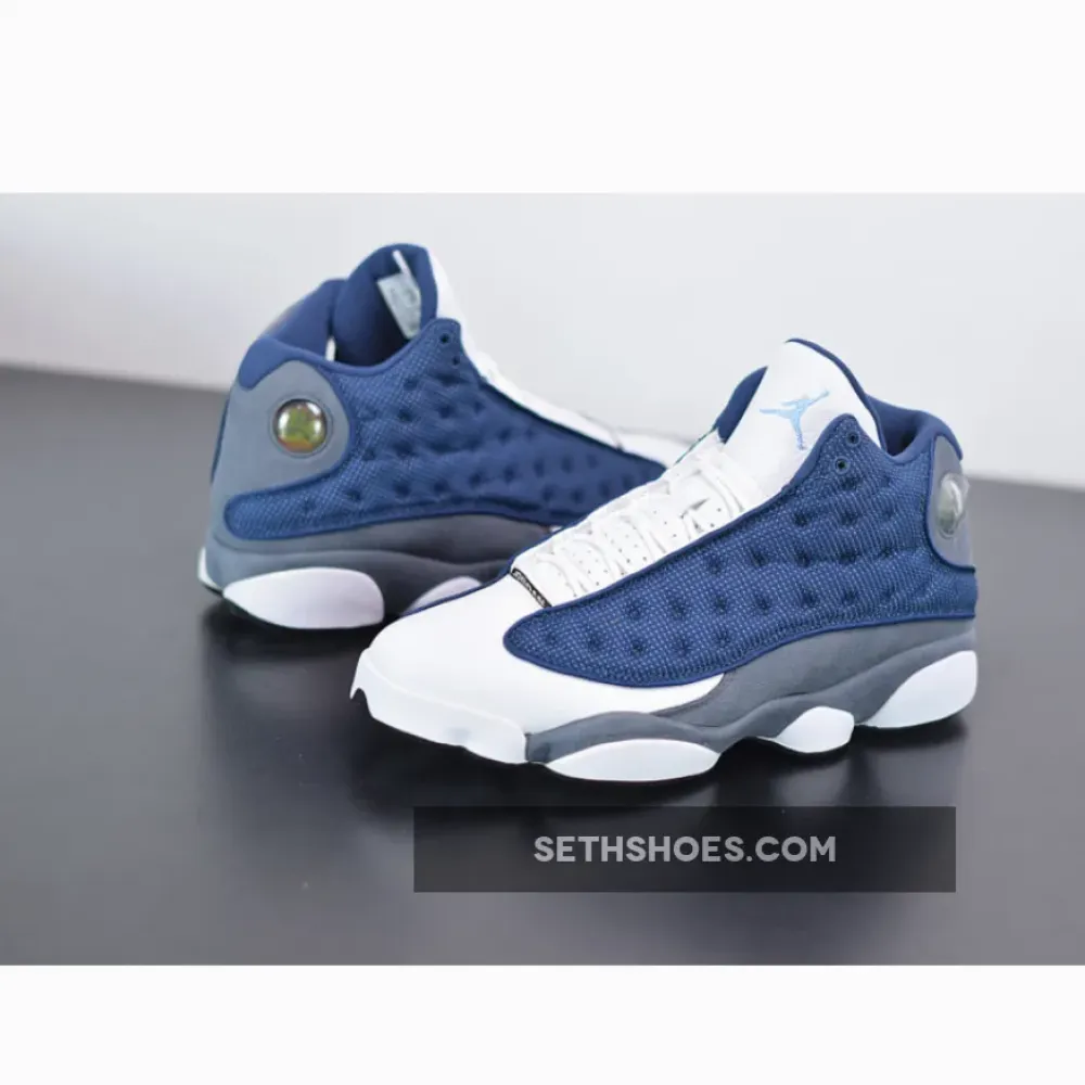 Air Jordan 13 “Flint” Navy/Flint Grey-White-University Blue 414571-404