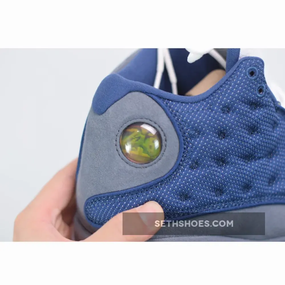 Air Jordan 13 “Flint” Navy/Flint Grey-White-University Blue 414571-404