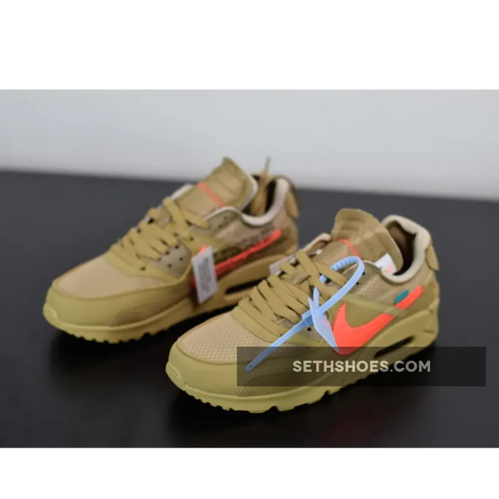 Off-White x Nike Air Max 90 “Desert Ore”  AA7293-200