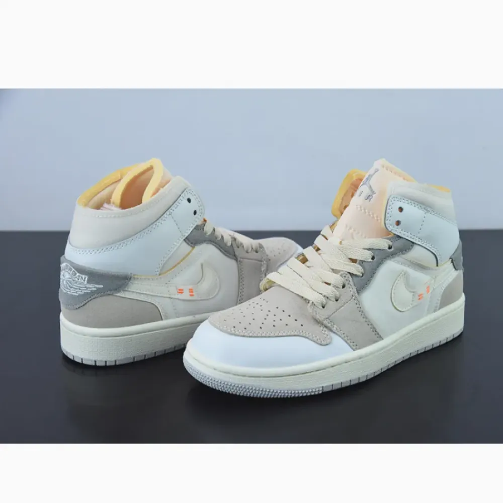Air Jordan 1 Mid SE “Craft” White/Phantom/Neutral Grey  DM9652-100
