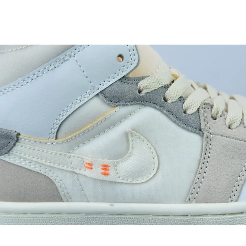 Air Jordan 1 Mid SE “Craft” White/Phantom/Neutral Grey  DM9652-100