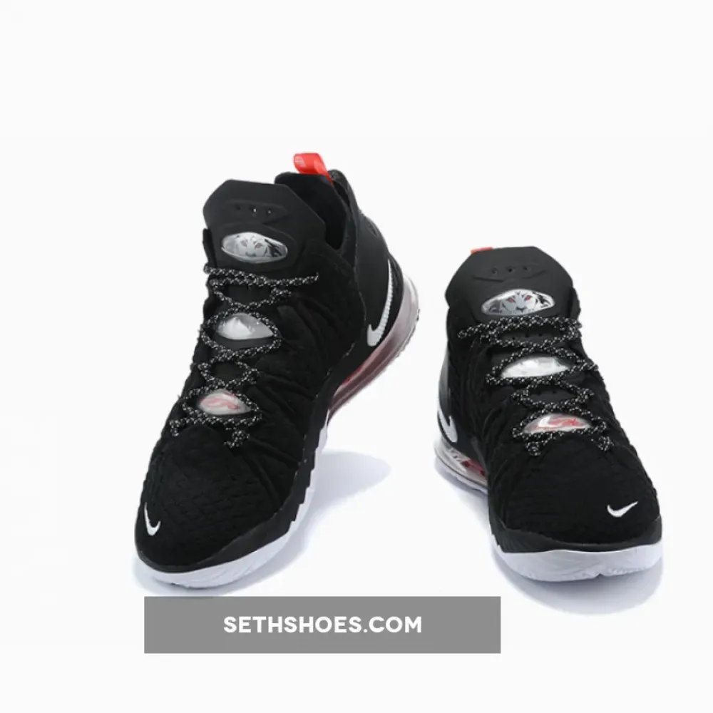 Nike LeBron 18 Black/University Red-White CQ9283-001