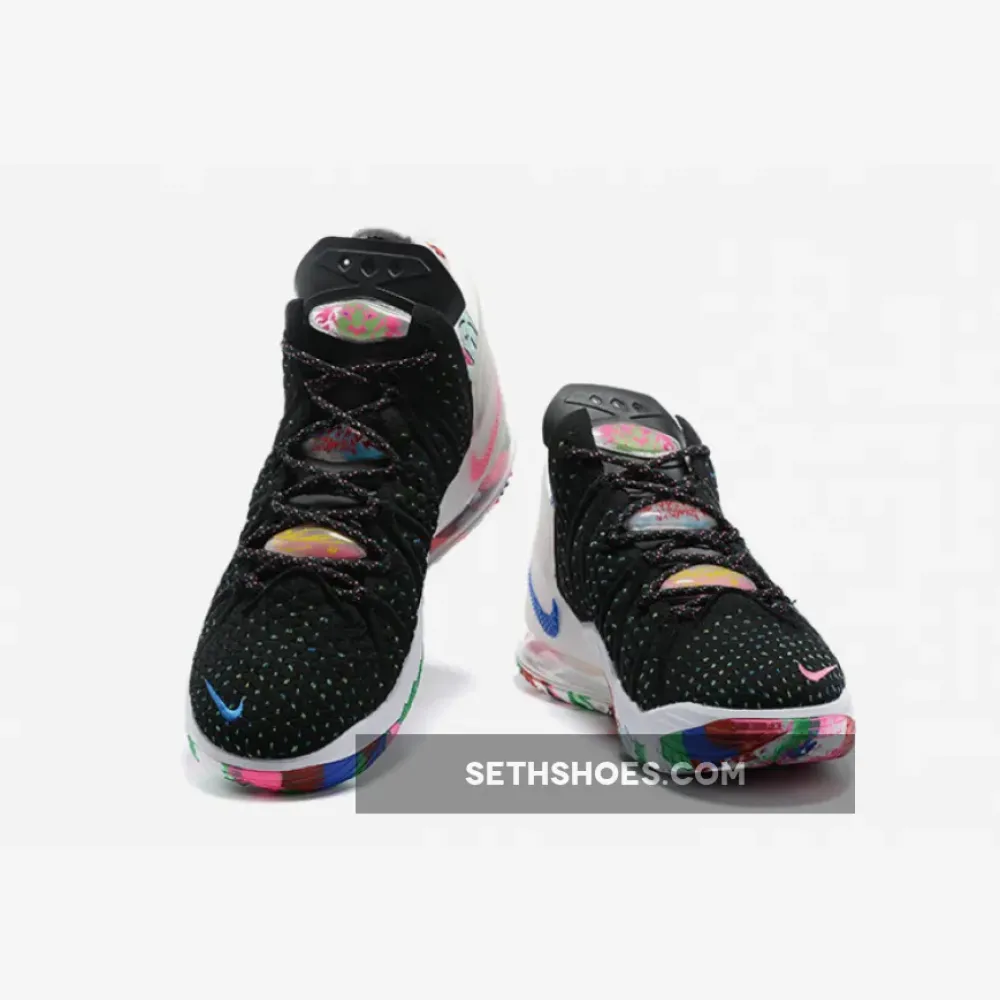 Nike LeBron 18 “James Gang” Black/Multi-Color-White CQ9283-002