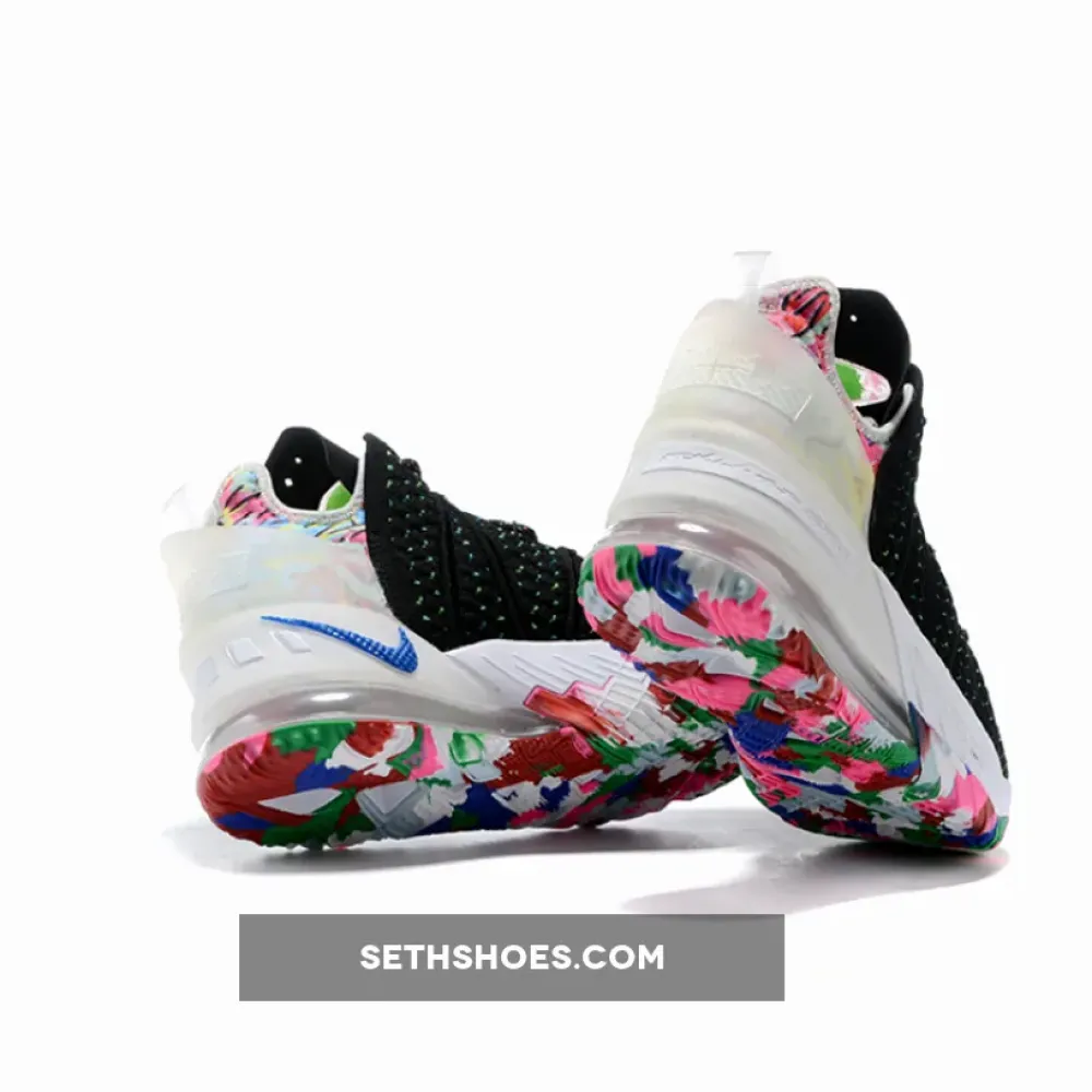 Nike LeBron 18 “James Gang” Black/Multi-Color-White CQ9283-002