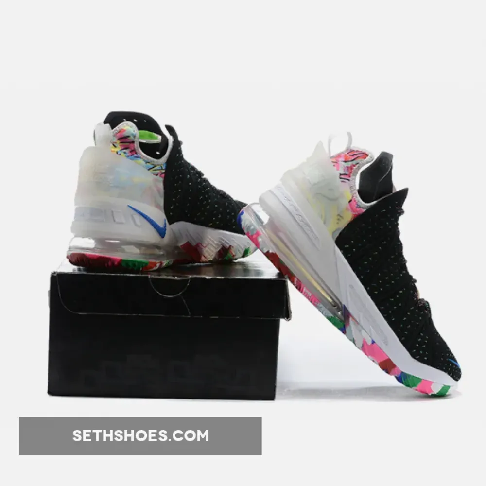 Nike LeBron 18 “James Gang” Black/Multi-Color-White CQ9283-002
