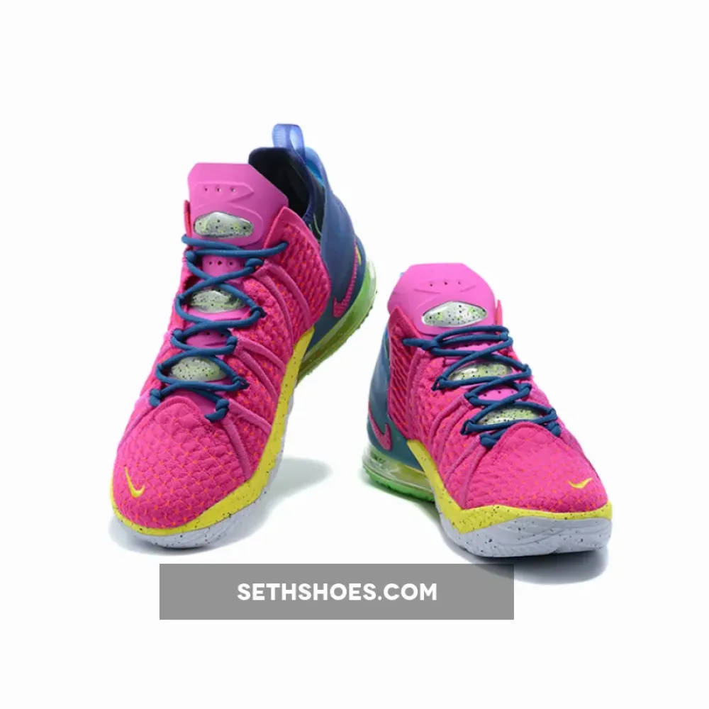 Nike LeBron 18 “Los Angeles By Night” Pink Prime/Multicolor DB8148-600