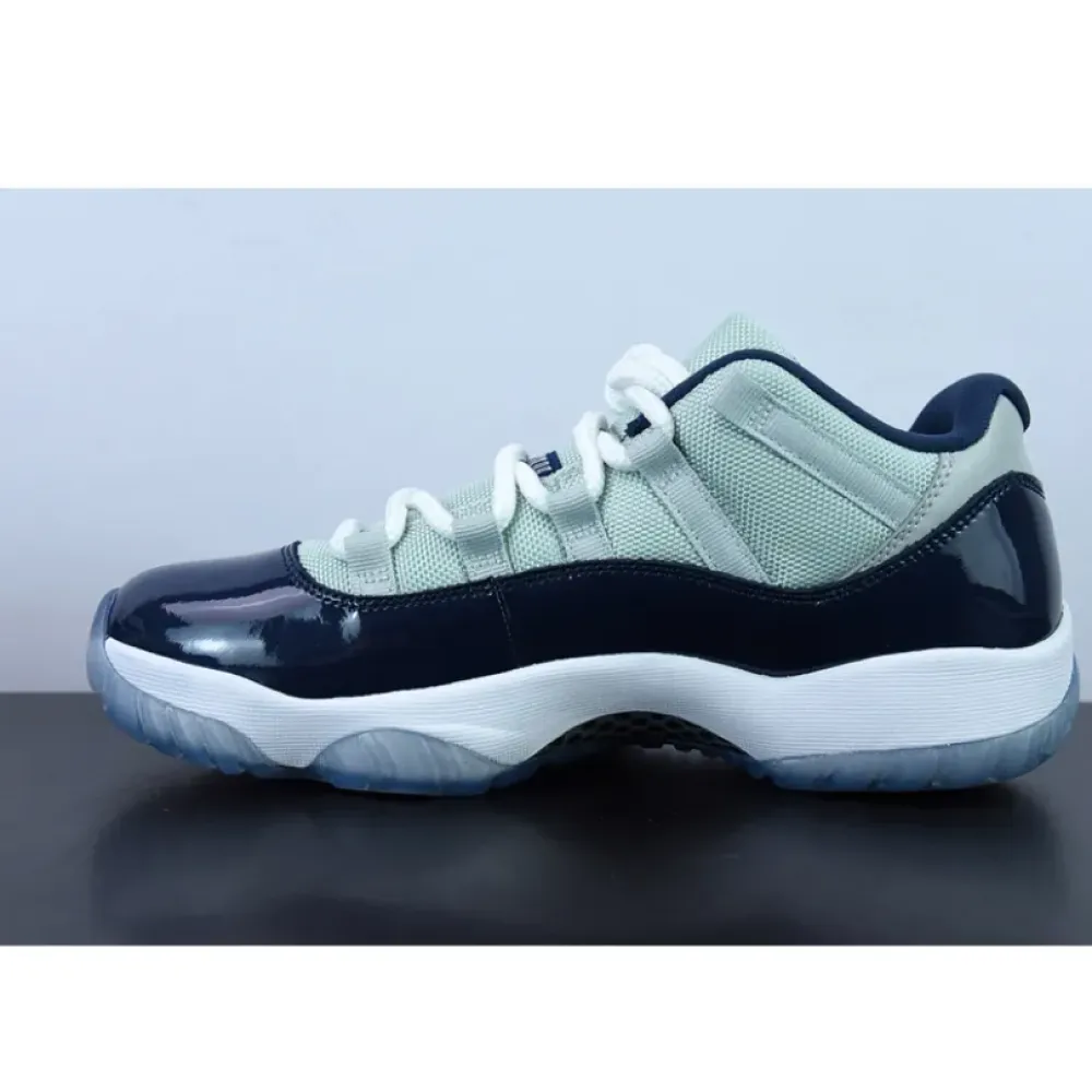 Air Jordan 11 Low “Georgetown” Grey Mist/White-Midnight Navy 528895-007