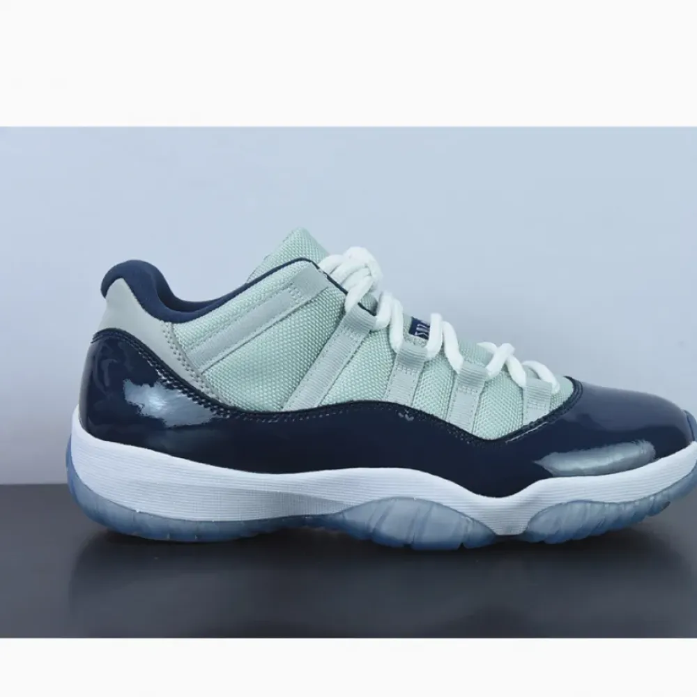 Air Jordan 11 Low “Georgetown” Grey Mist/White-Midnight Navy 528895-007