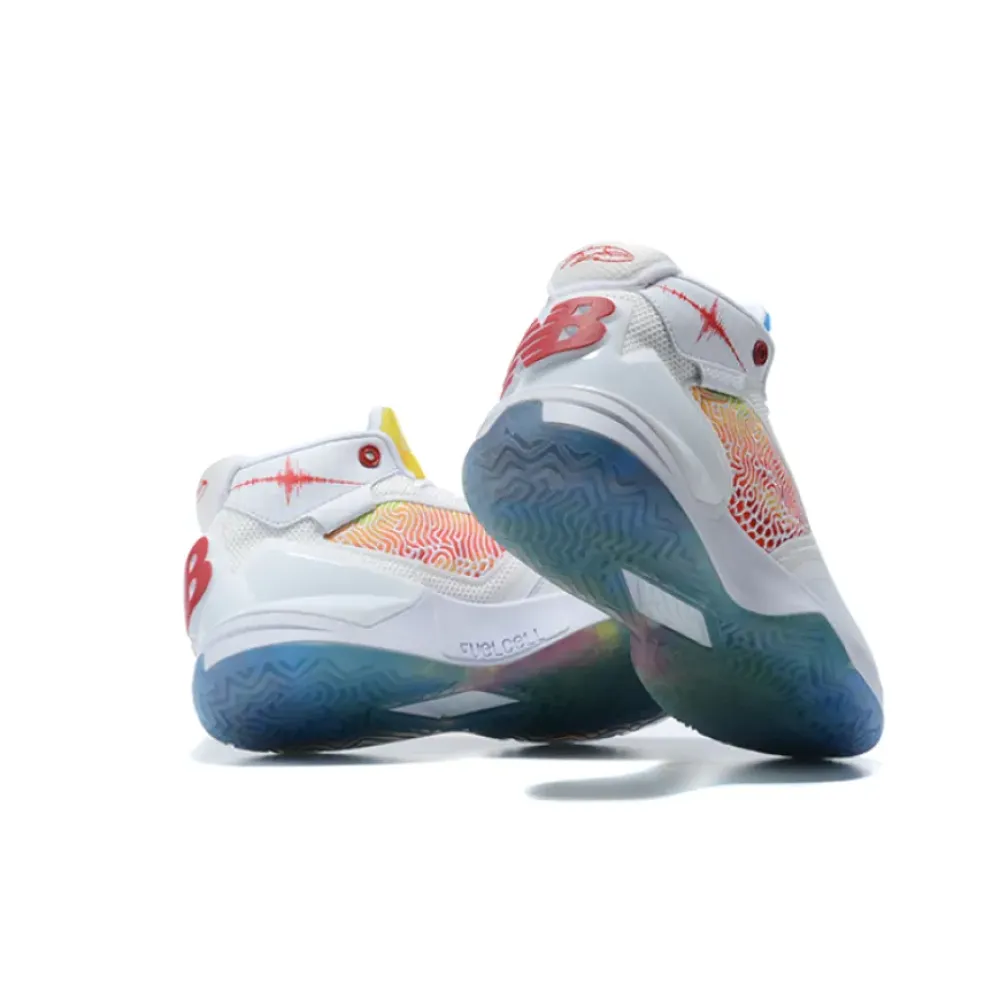 New Balance KAWHI “Seismic Moment” White/Team Red/Ice Blue BBKLSSB1