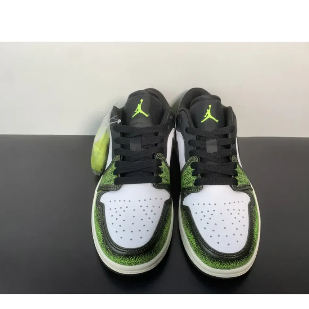 Air Jordan 1 Low Wear Away Black Green  DN3705-003