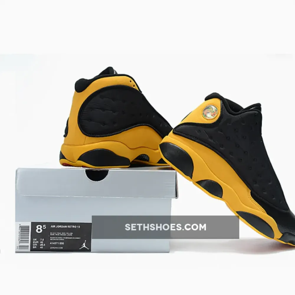 Air Jordan 13 Melo “Class of 2002” Black/University Red-University Gold 414571-035