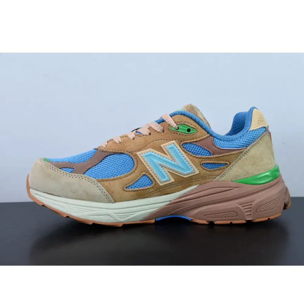 Joe Freshgoods x New Balance 990v3 “Outside Clothes” Beige/Aqua-Green M990JG3