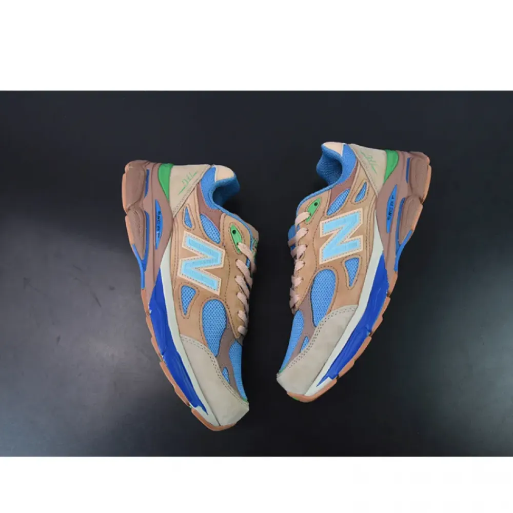 Joe Freshgoods x New Balance 990v3 “Outside Clothes” Beige/Aqua-Green M990JG3