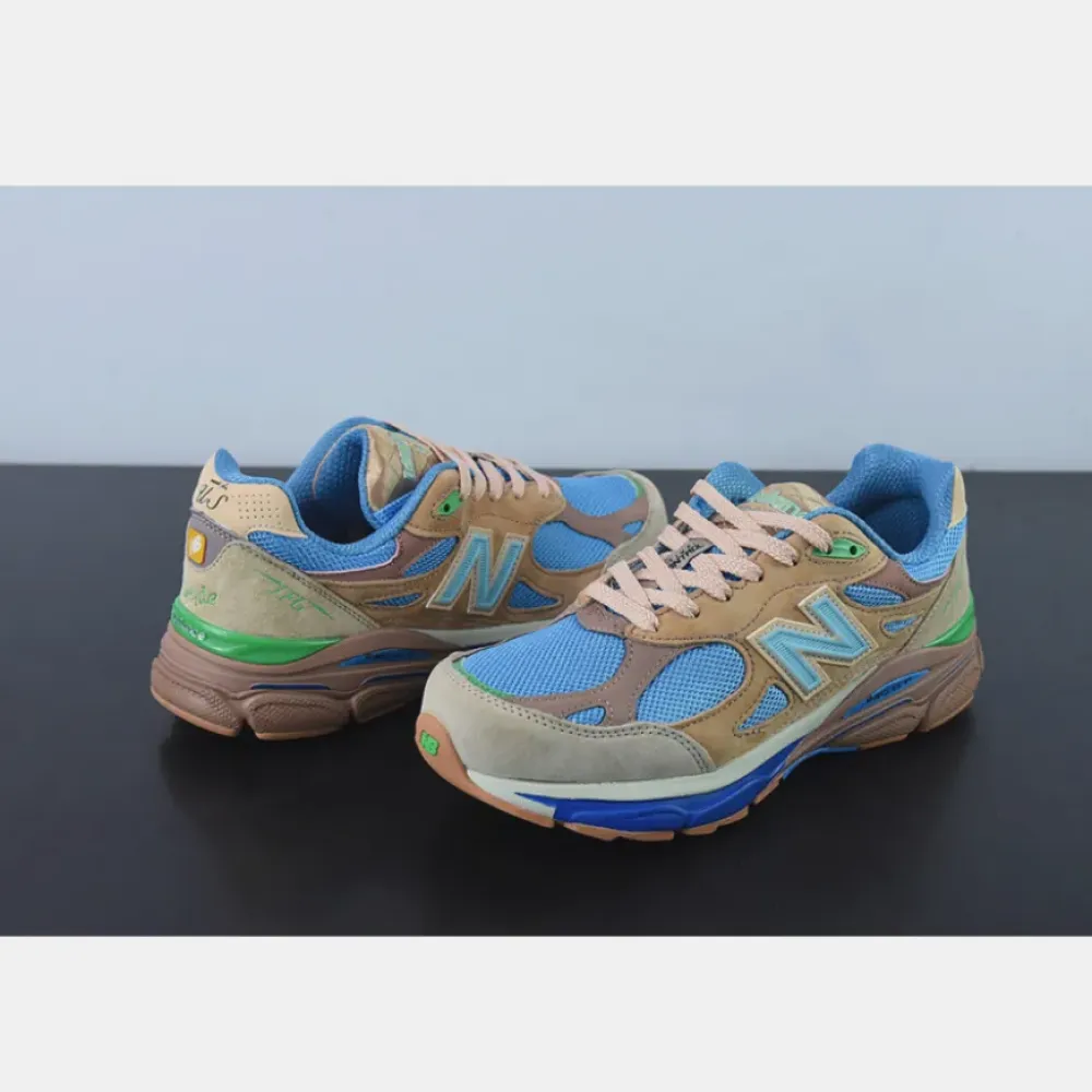 Joe Freshgoods x New Balance 990v3 “Outside Clothes” Beige/Aqua-Green M990JG3