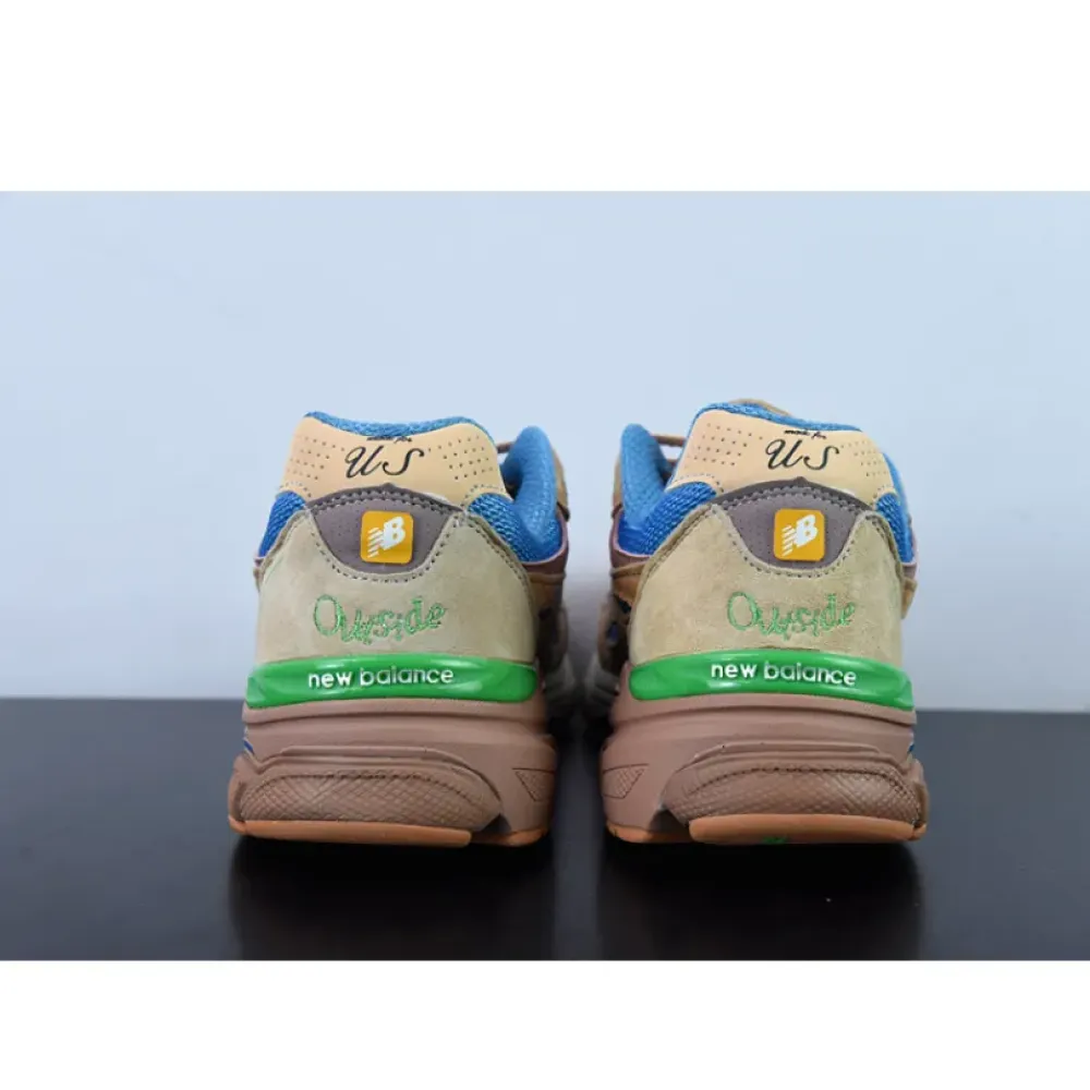 Joe Freshgoods x New Balance 990v3 “Outside Clothes” Beige/Aqua-Green M990JG3