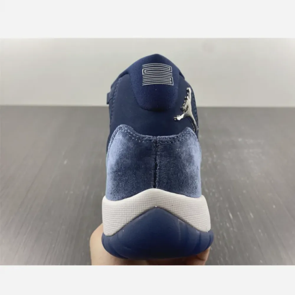 Air Jordan 11 Velvet Midnight Navy/Metallic Silver-White  AR0715-441