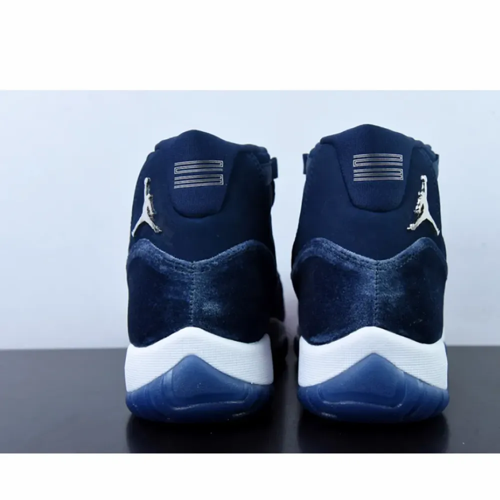 Air Jordan 11 Velvet Midnight Navy/Metallic Silver-White  AR0715-441