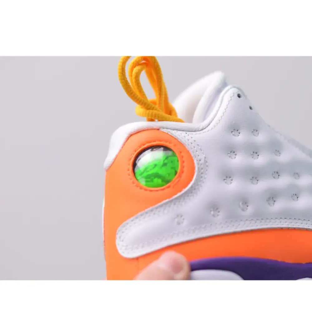 Air Jordan 13 Retro GS ‘Playground’ White/Black-Court Purple-Total Orange CV0785-158