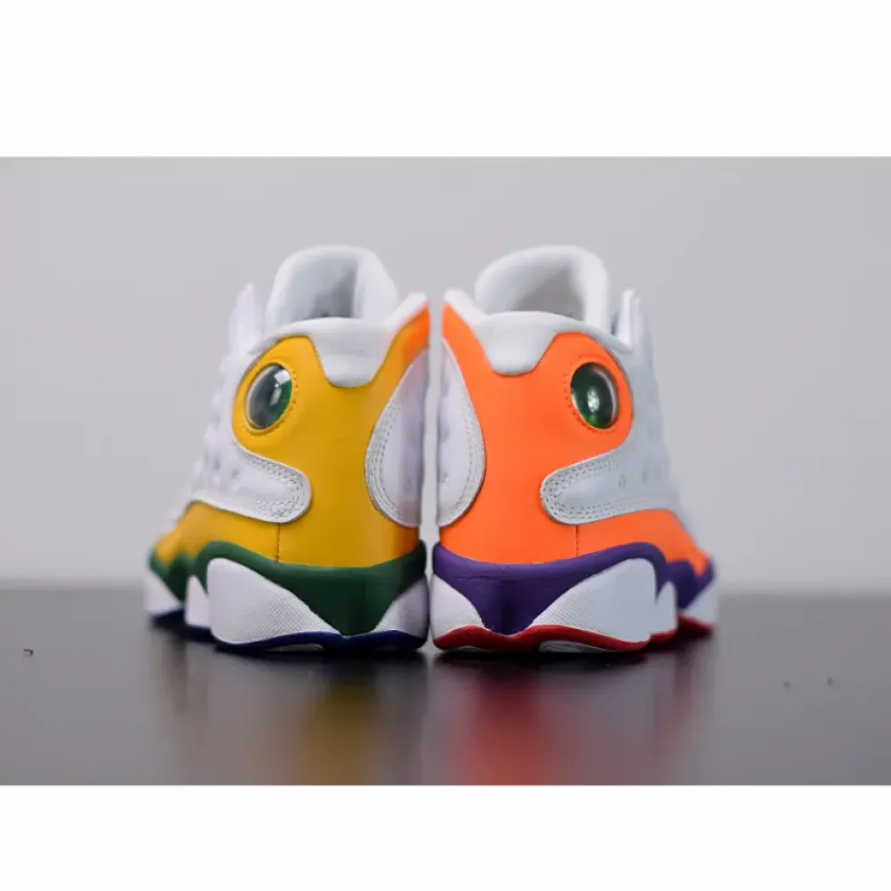Air Jordan 13 Retro GS ‘Playground’ White/Black-Court Purple-Total Orange CV0785-158