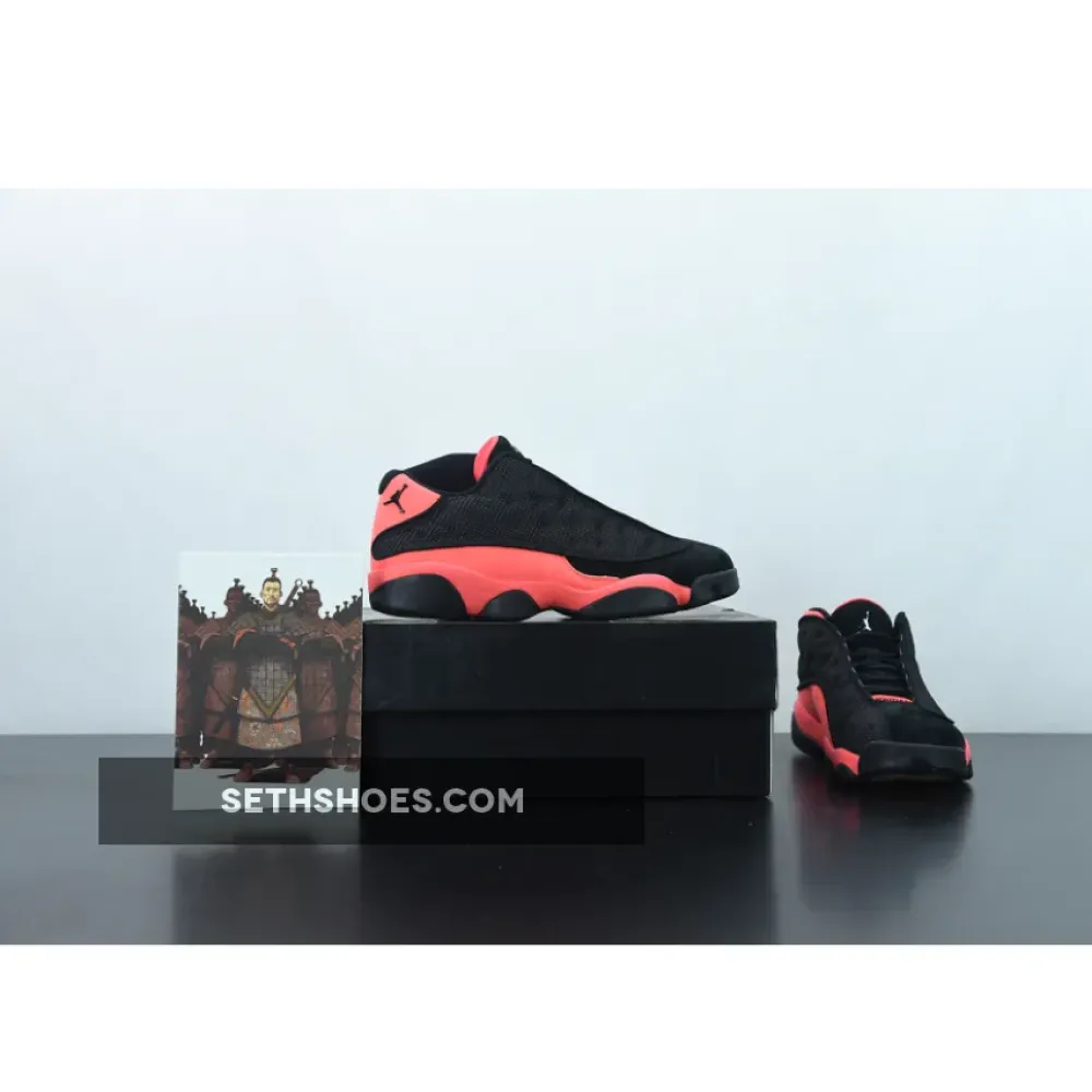 Clot x Air Jordan 13 Low Black/Infrared 23 AT3102-006