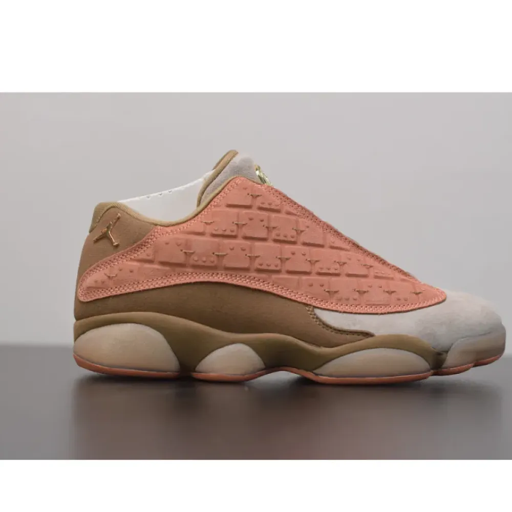 Clot x Air Jordan 13 Low Sepia Stone/Canteen-Terra Blush  AT3102-200