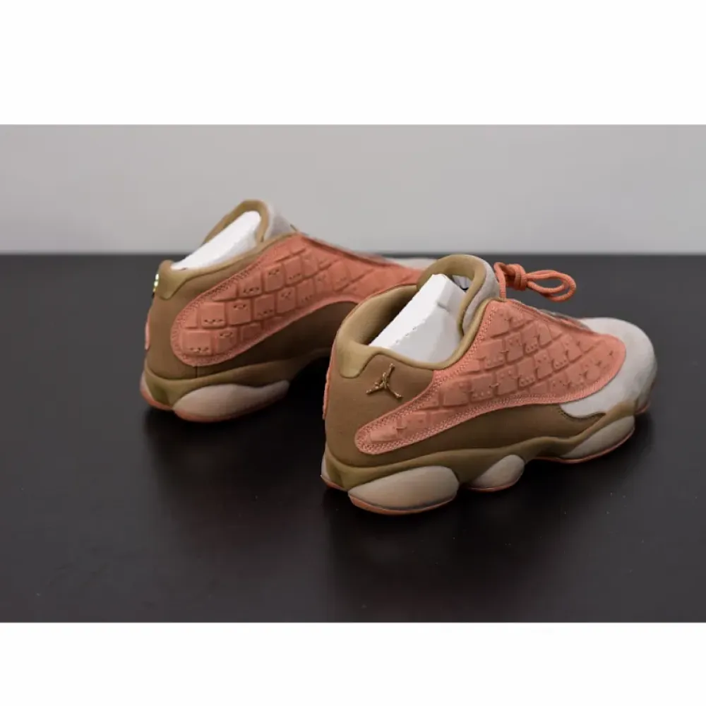 Clot x Air Jordan 13 Low Sepia Stone/Canteen-Terra Blush  AT3102-200