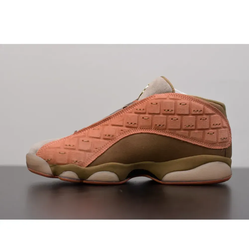 Clot x Air Jordan 13 Low Sepia Stone/Canteen-Terra Blush  AT3102-200
