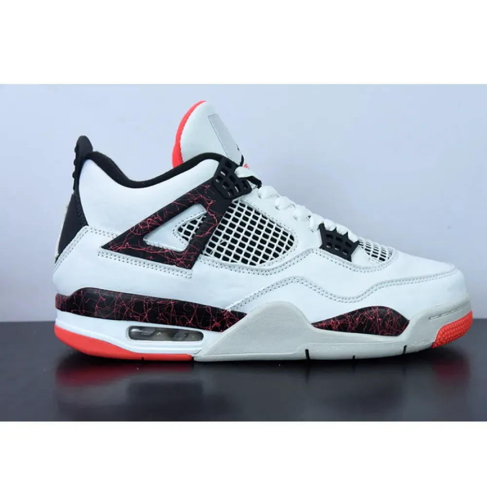Air Jordan 4 “Flight Nostalgia” White/Black-Bright Crimson-Pale Citron  308497-116